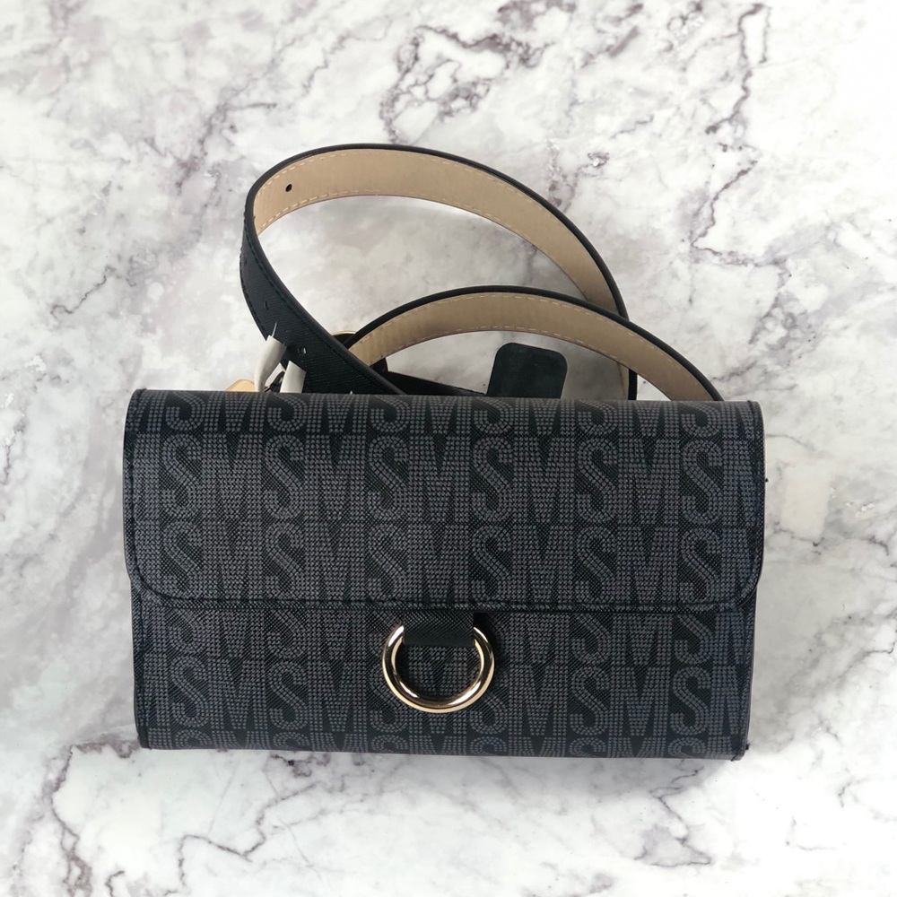 🔴SOLD🔴NWT Steve Madden XL black belt fanny pack